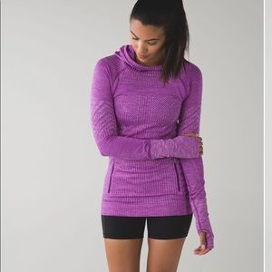 Rest Less Hoodie Heathered Tender Violet